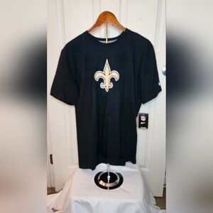 New Orleans Saints NFL T-Shirt | Mark Ingram #28 | Black Gold Fleur-de-Lis NWT